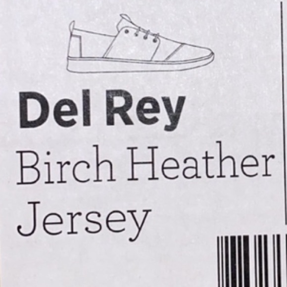 EUC TOMS DEL REY Sneakers, Birch Heather Jersey, Sz 6.5, Like new, Kicks - Picture 14 of 15